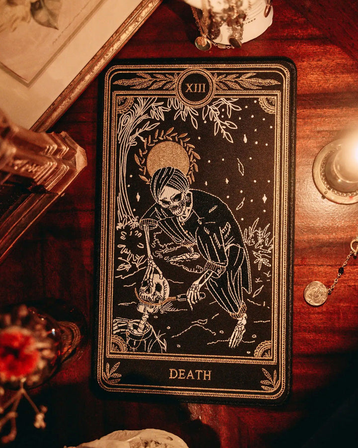 Death - Tarot Card Large Back Patch-13th Press-Strange Ways