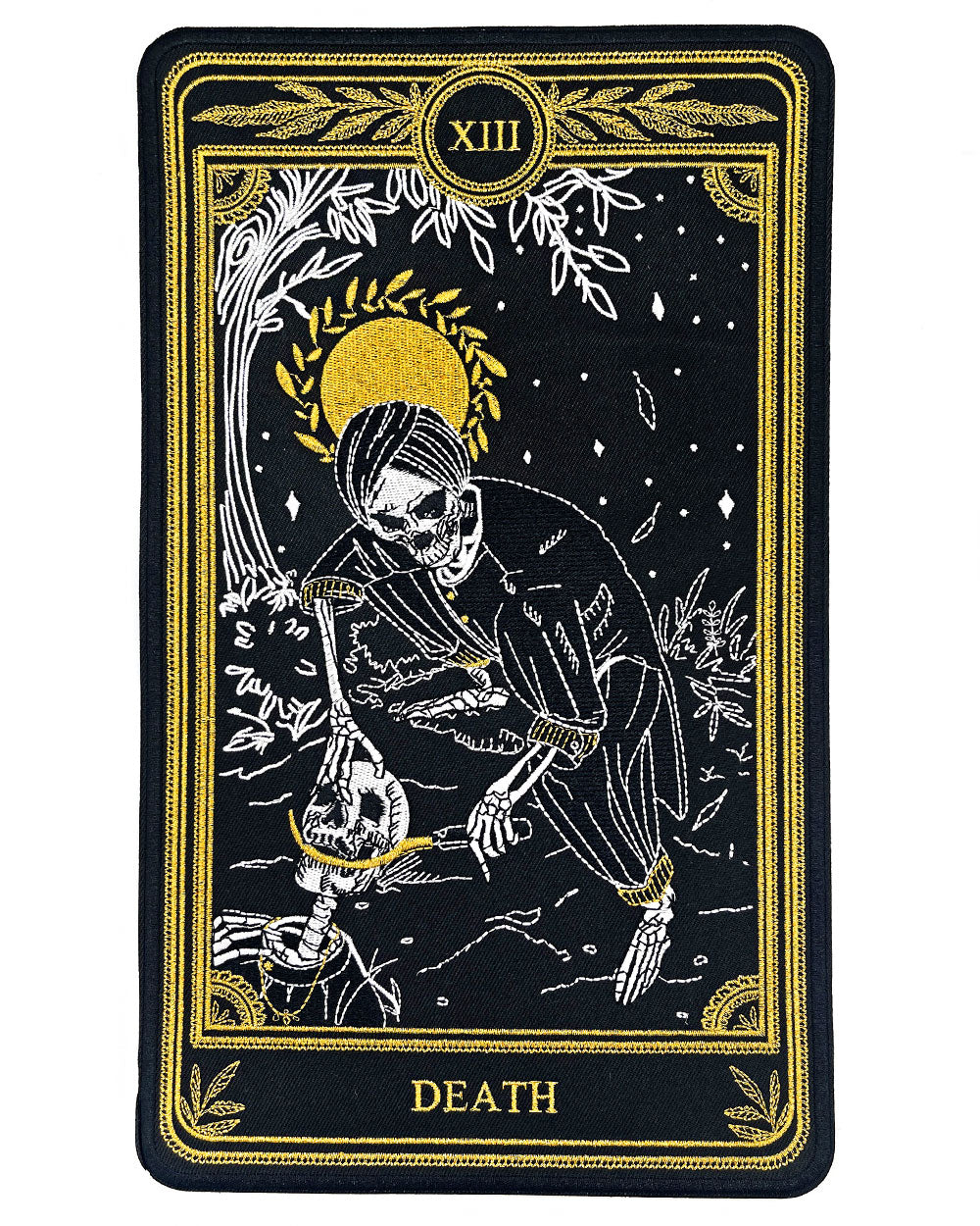 Death - Tarot Card Large Back Patch-13th Press-Strange Ways