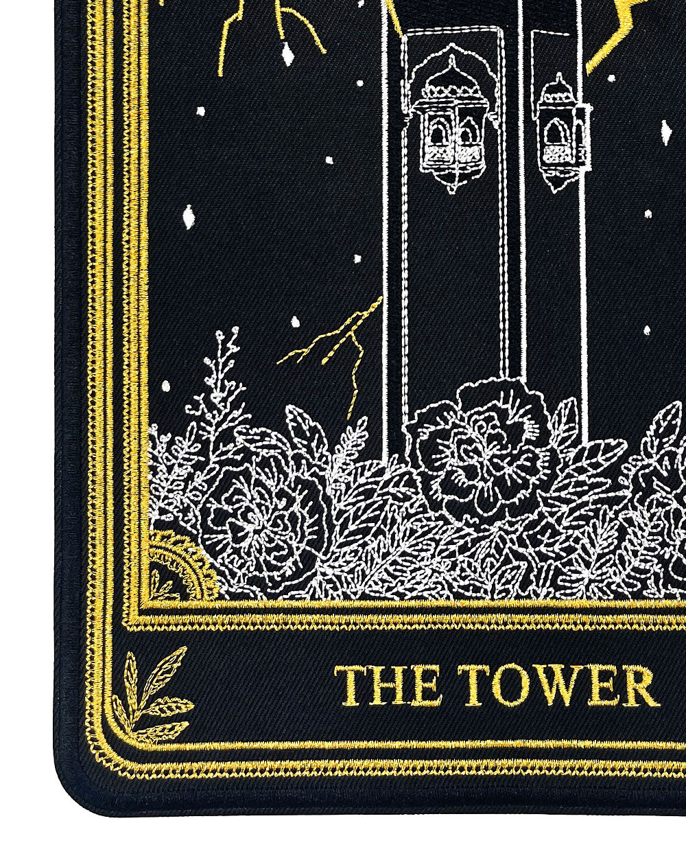 The Tower - Tarot Card Large Back Patch-13th Press-Strange Ways