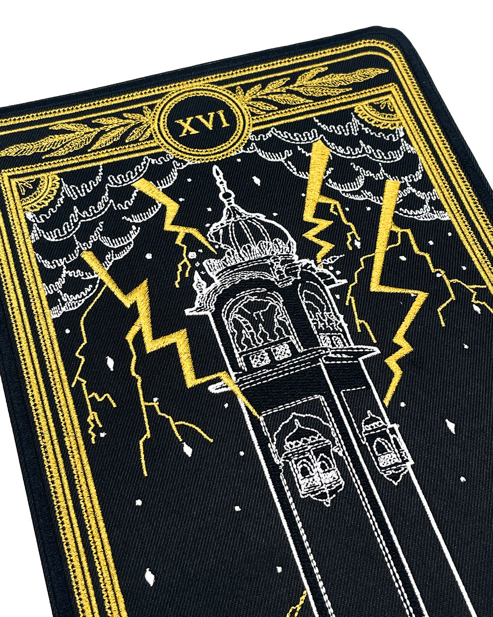 The Tower - Tarot Card Large Back Patch-13th Press-Strange Ways