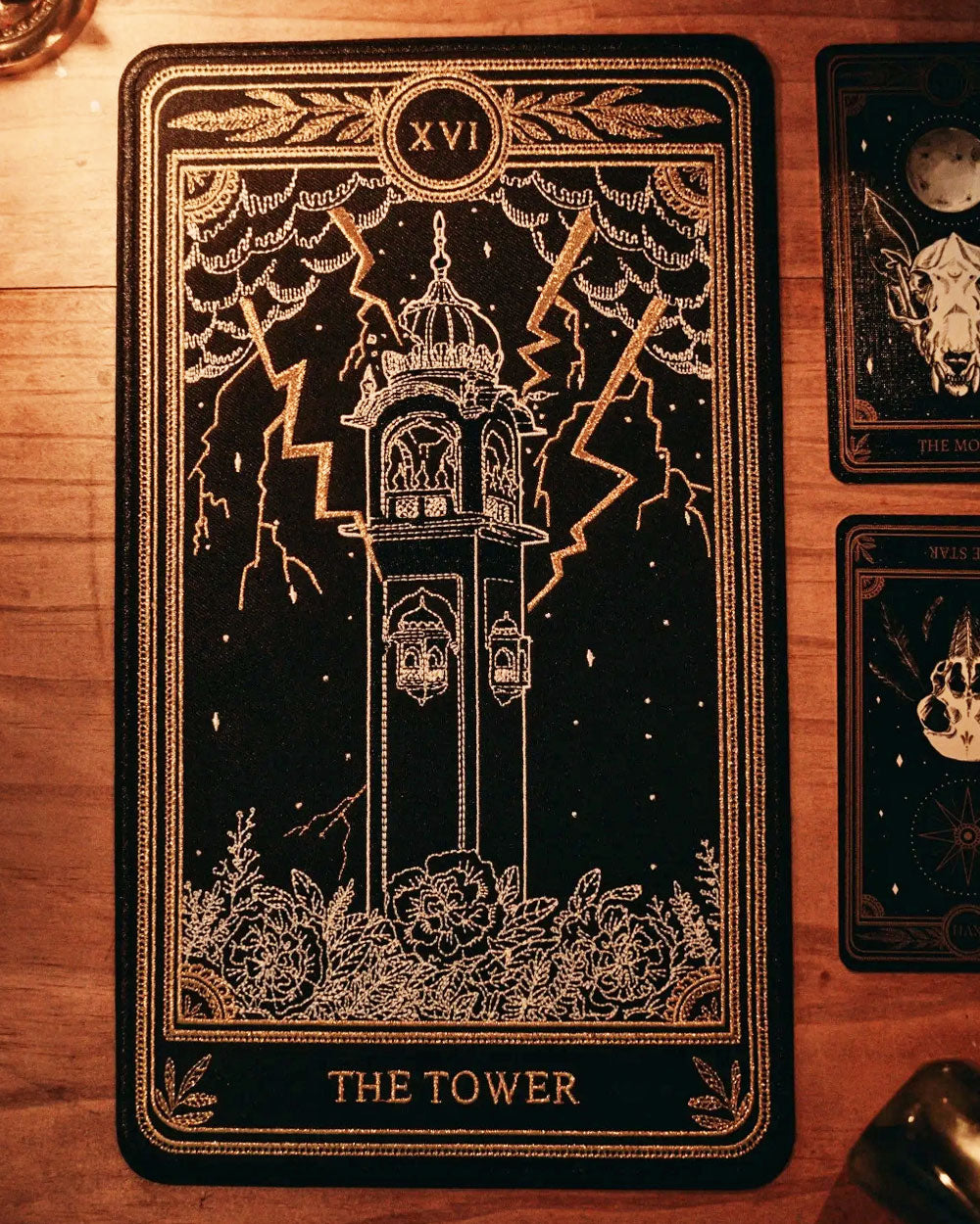 The Tower - Tarot Card Large Back Patch-13th Press-Strange Ways