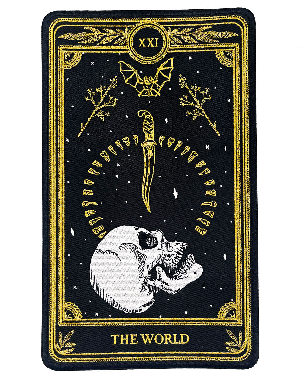 The World - Tarot Card Large Back Patch-13th Press-Strange Ways