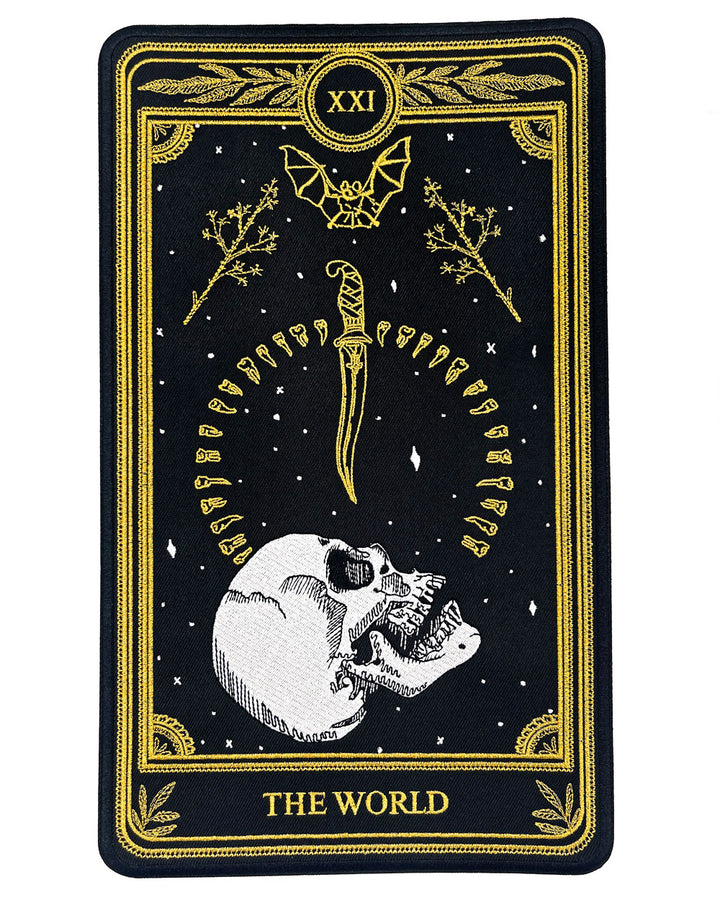 The World - Tarot Card Large Back Patch-13th Press-Strange Ways