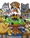 Poker Dogs Large Back Patch-No Fun Press-Strange Ways