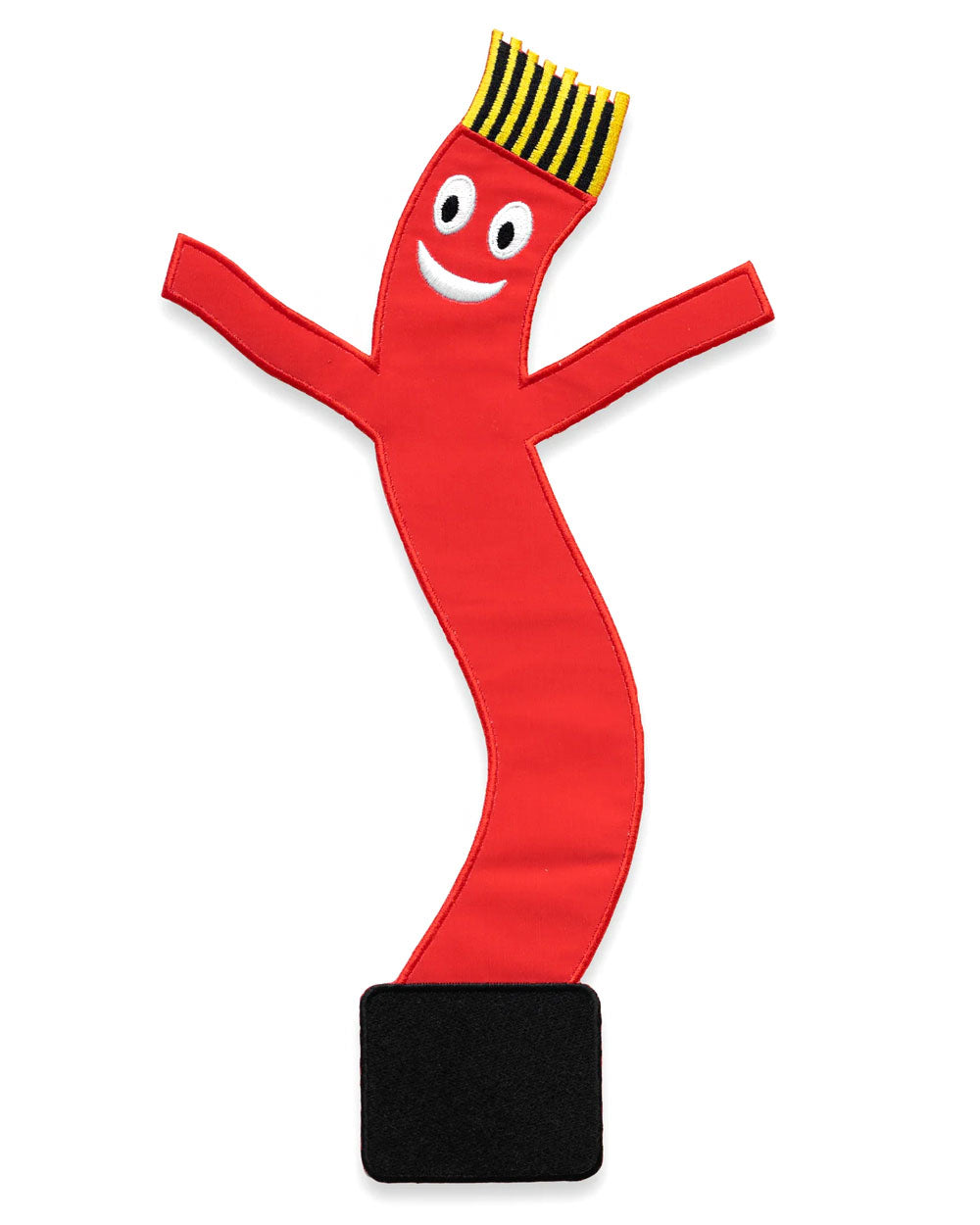 Reflective Wacky Wavy Man Large Back Patch - Red 3M-No Fun Press-Strange Ways