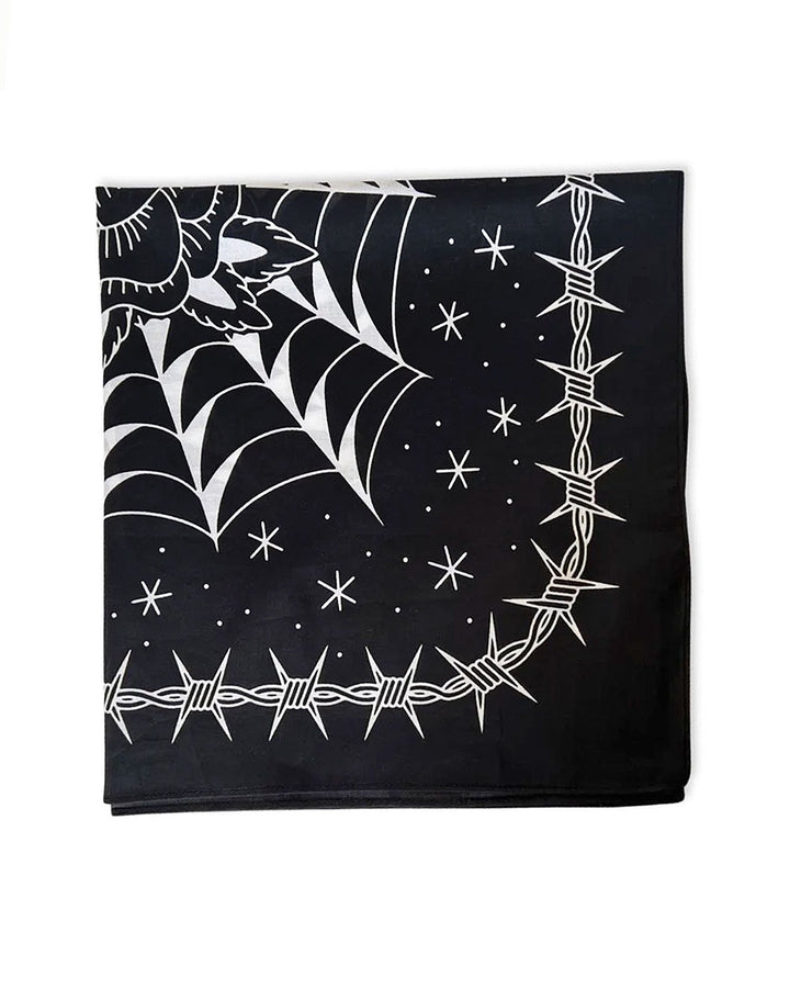 Black Rose Tattoo Bandana-Tinta-Strange Ways