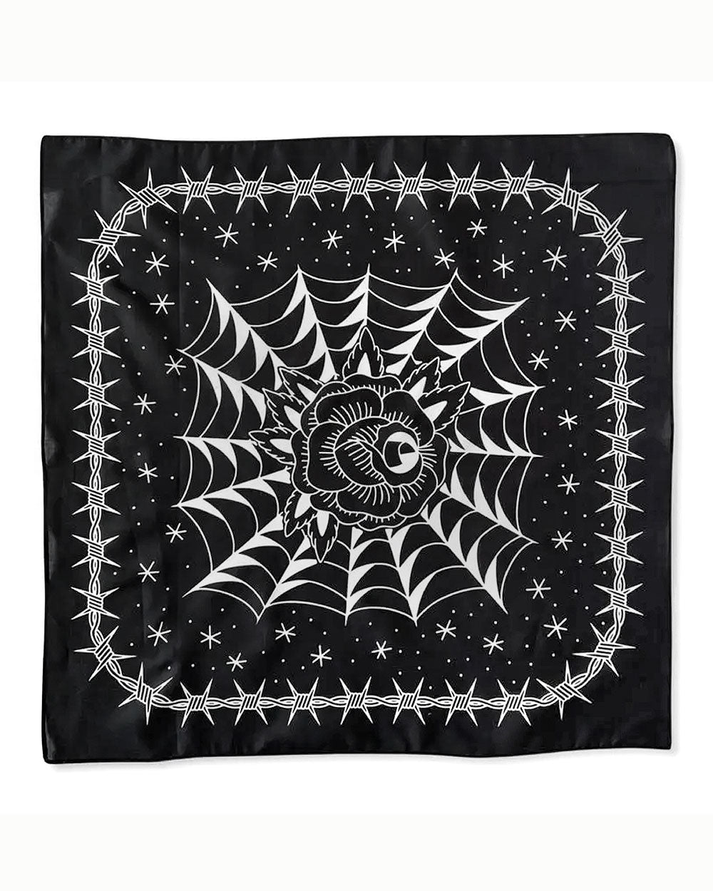 Black Rose Tattoo Bandana-Tinta-Strange Ways