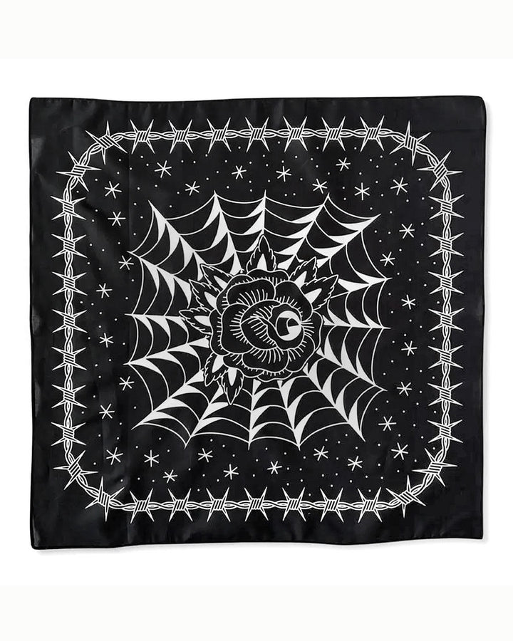 Black Rose Tattoo Bandana-Tinta-Strange Ways