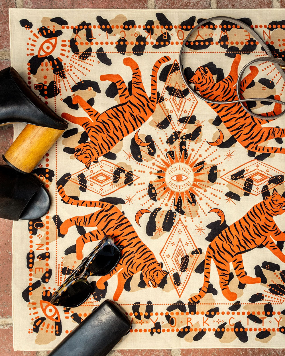 Concrete Jungle Tiger Bandana-Bandits Bandanas-Strange Ways