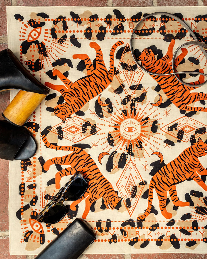 Concrete Jungle Tiger Bandana-Bandits Bandanas-Strange Ways