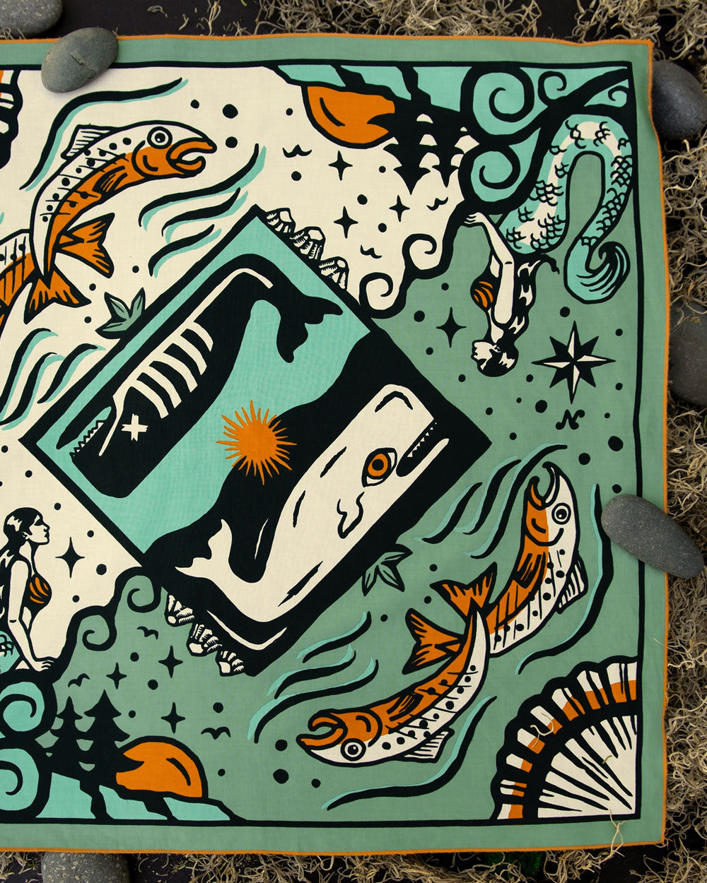 Due North Oceanic Bandana-Bandits Bandanas-Strange Ways