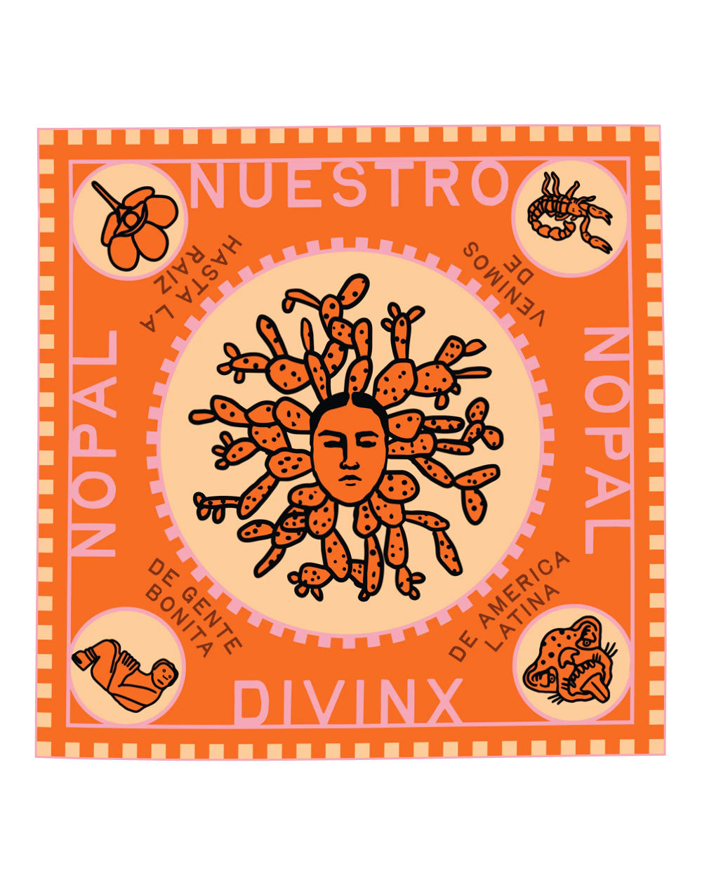 Nuestra Nopal Divinx Bandana-Bandits Bandanas-Strange Ways