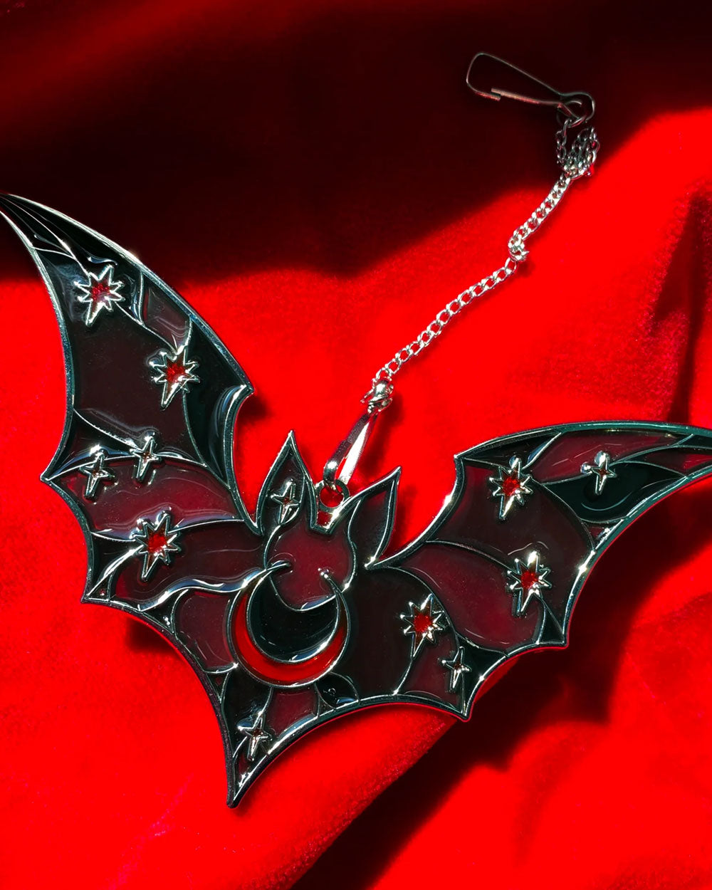 Stained Glass Bat Ornament - Black-Ectogasm-Strange Ways