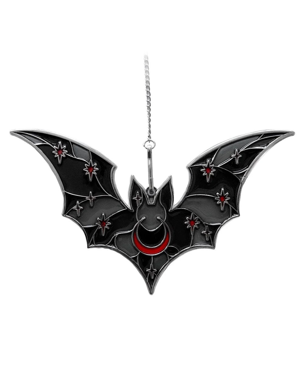 Stained Glass Bat Ornament - Black-Ectogasm-Strange Ways