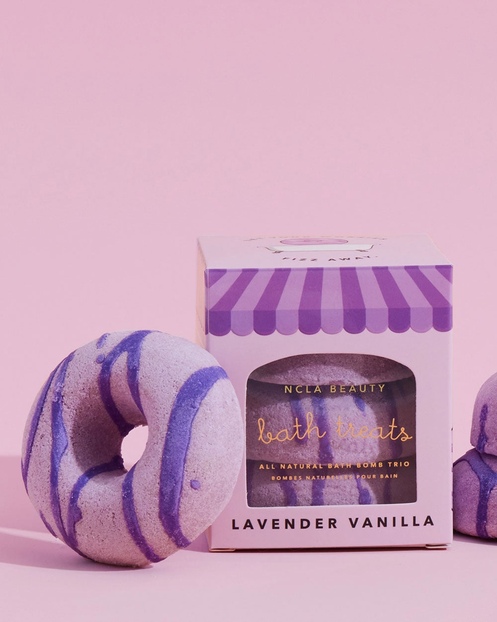 Lavender Vanilla Bath Treats (Pack of 3 Bath Bombs)-NCLA Beauty-Strange Ways