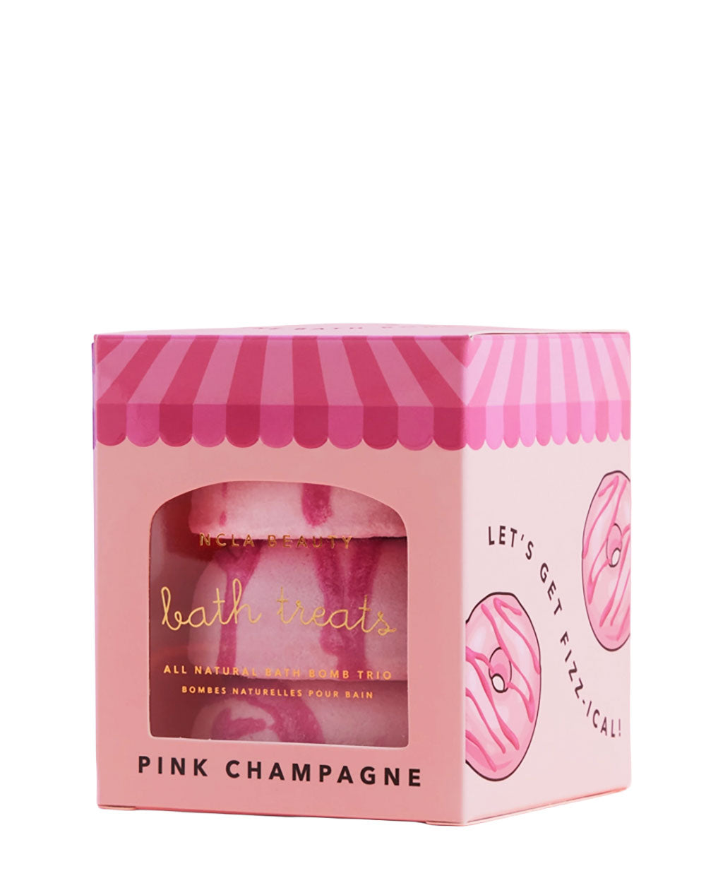 Pink Champagne Bath Treats (Pack of 3 Bath Bombs)-NCLA Beauty-Strange Ways