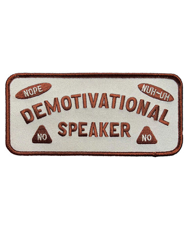 De-Motivational Speaker Large Patch
