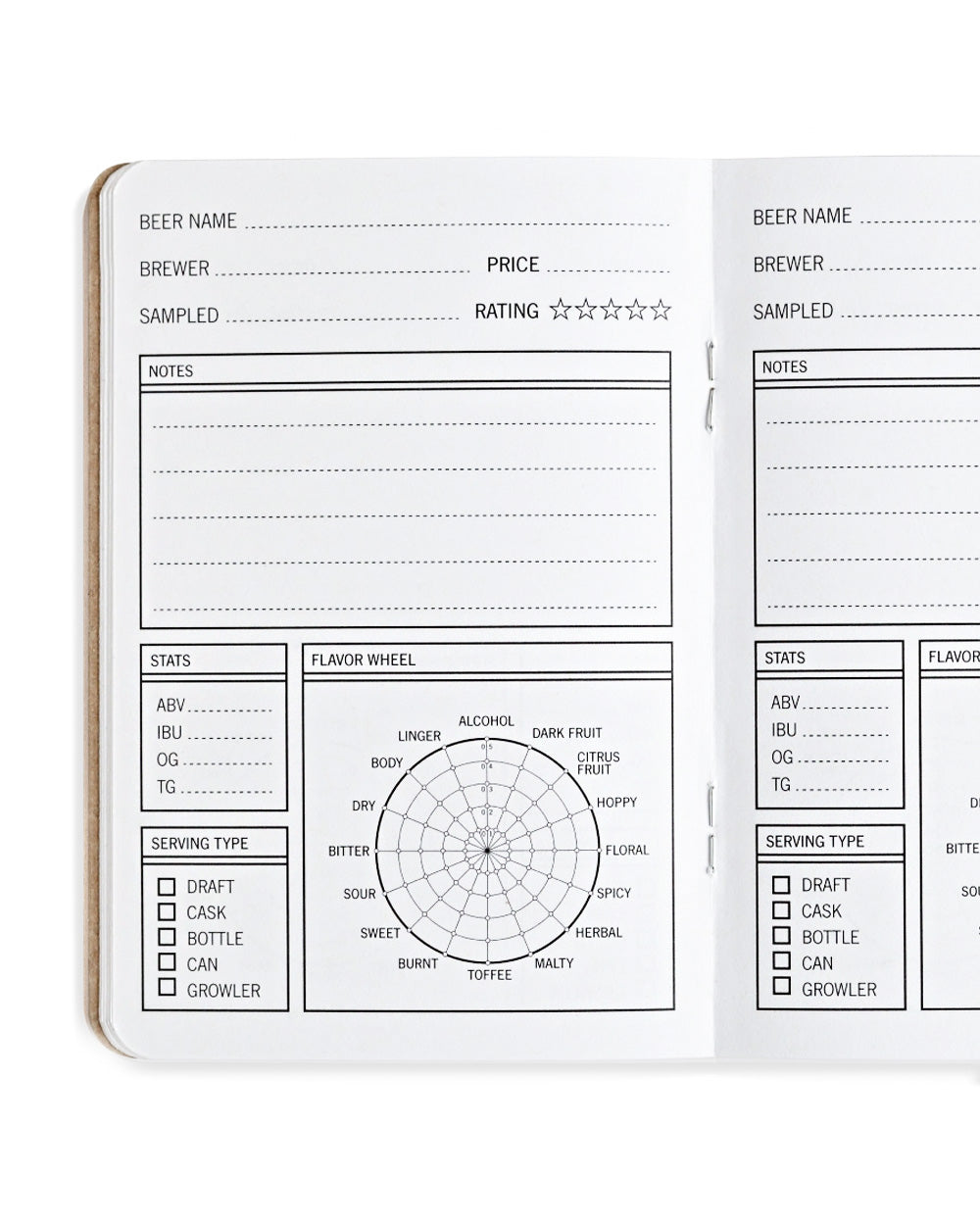 Beer-Tasting Pocket-Sized Journal-33 Books Co.-Strange Ways