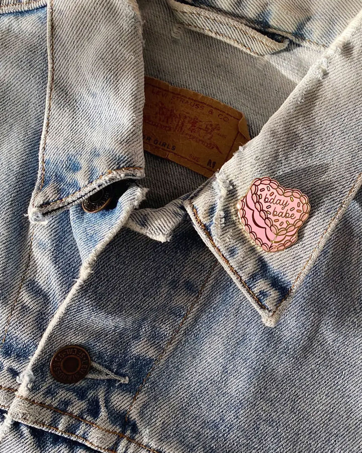 Birthday Babe Cake Gift Pin-Wildflower + Co.-Strange Ways