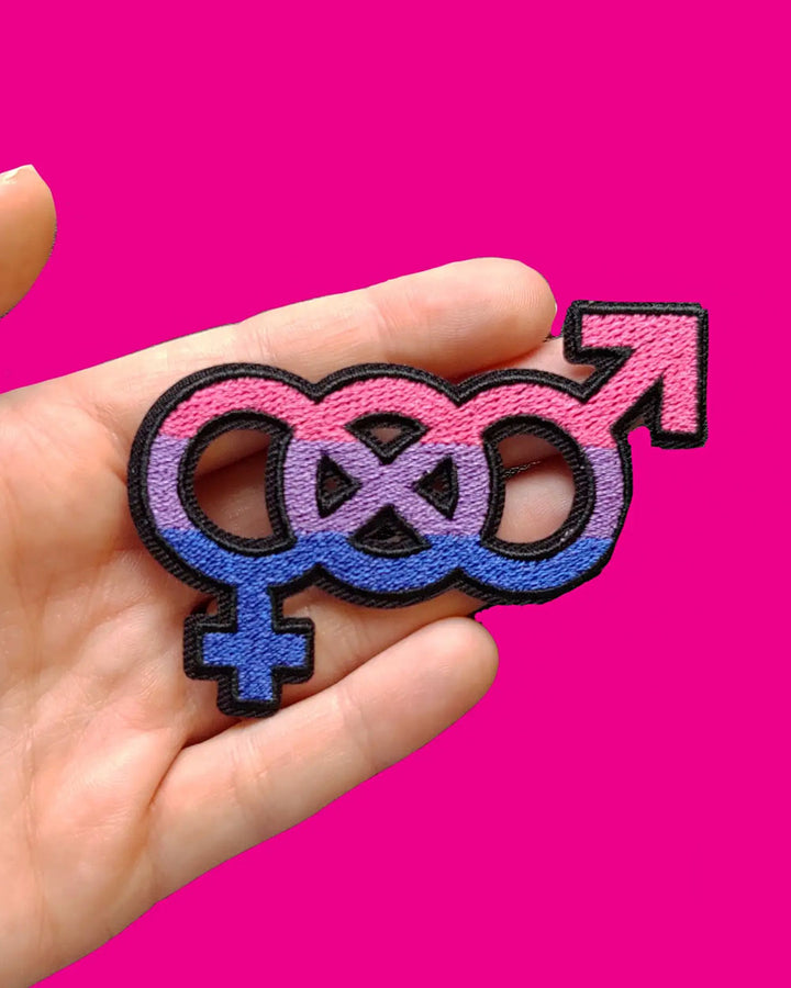 Bisexual Symbol Patch-Gay Nerd Goods-Strange Ways