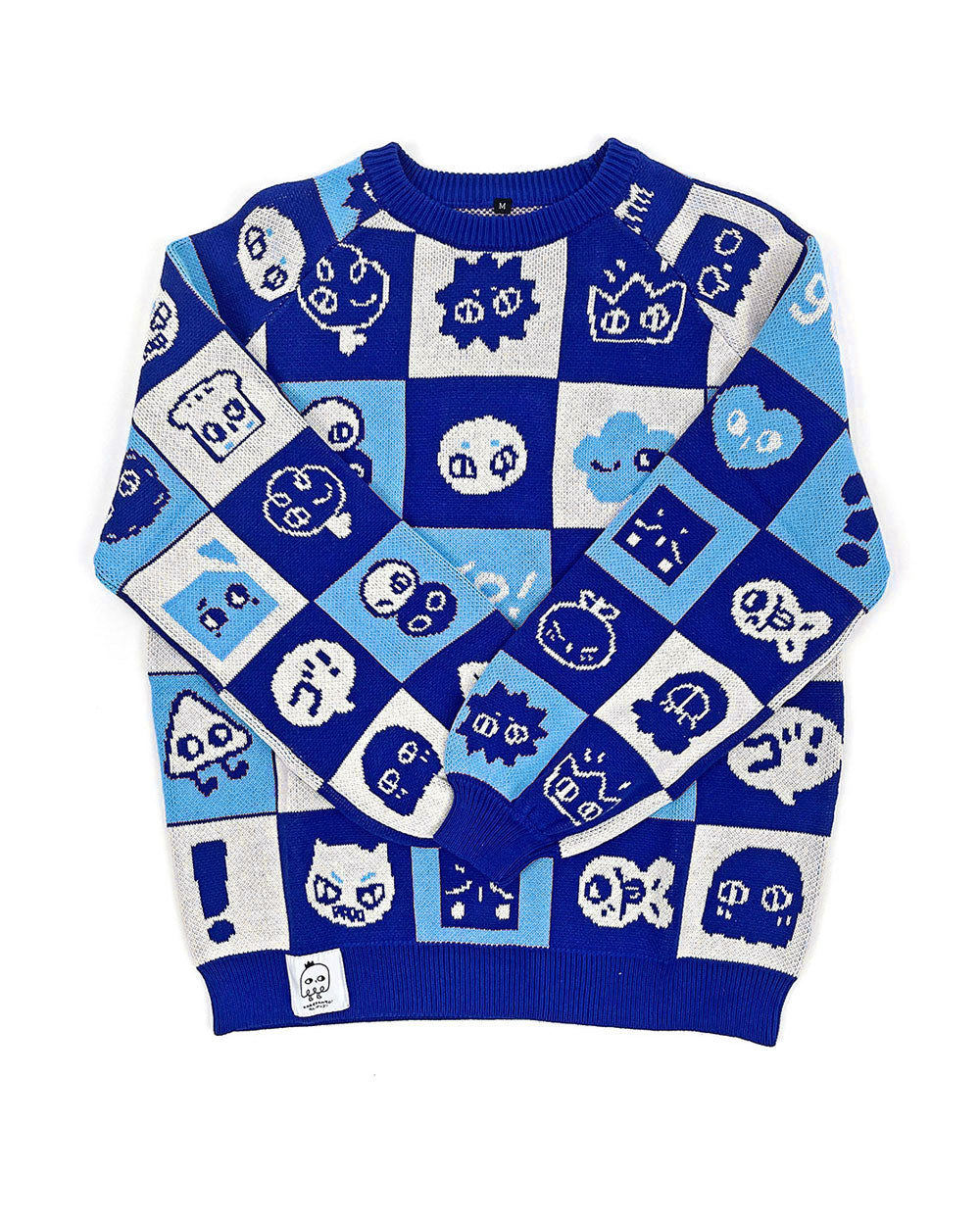 Shinyuu Knit Jacquard Unisex Sweater - Blue-Karepango-Strange Ways