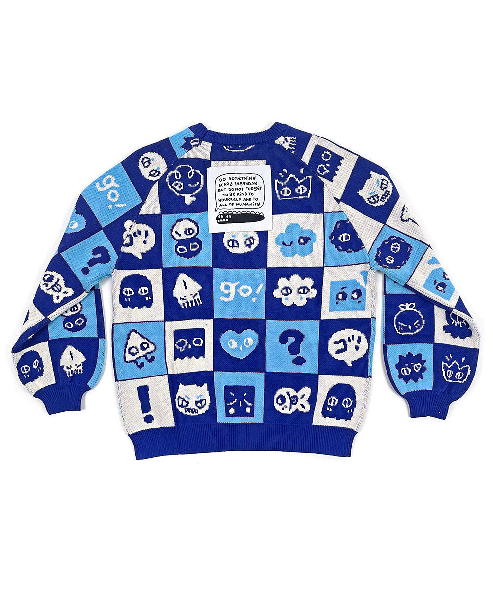 Shinyuu Knit Jacquard Unisex Sweater - Blue-Karepango-Strange Ways