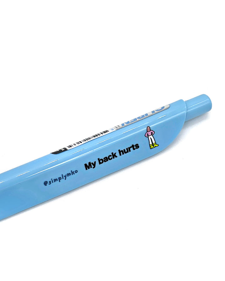 My Back Hurts Bookmark Pen-SimplyMKO-Strange Ways