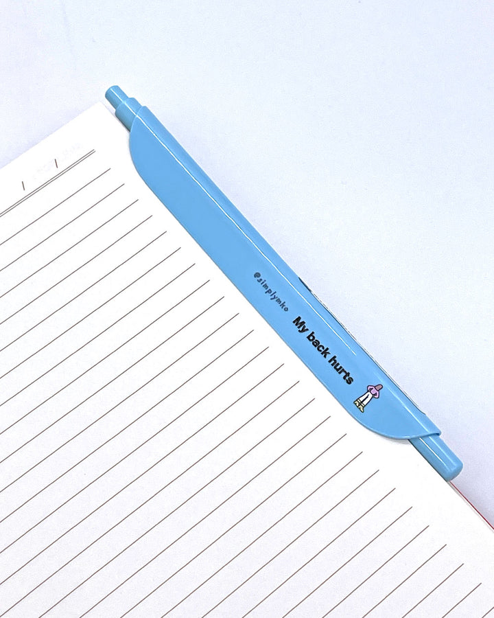 My Back Hurts Bookmark Pen-SimplyMKO-Strange Ways