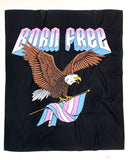 Born Free Trans Eagle Tapestry Banner-Awarewolf Apparel-Strange Ways