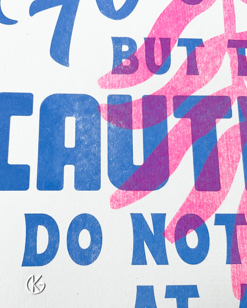 The Brave Do Not Live Forever Risograph Art Print (11" x 17")-Risotopia-Strange Ways