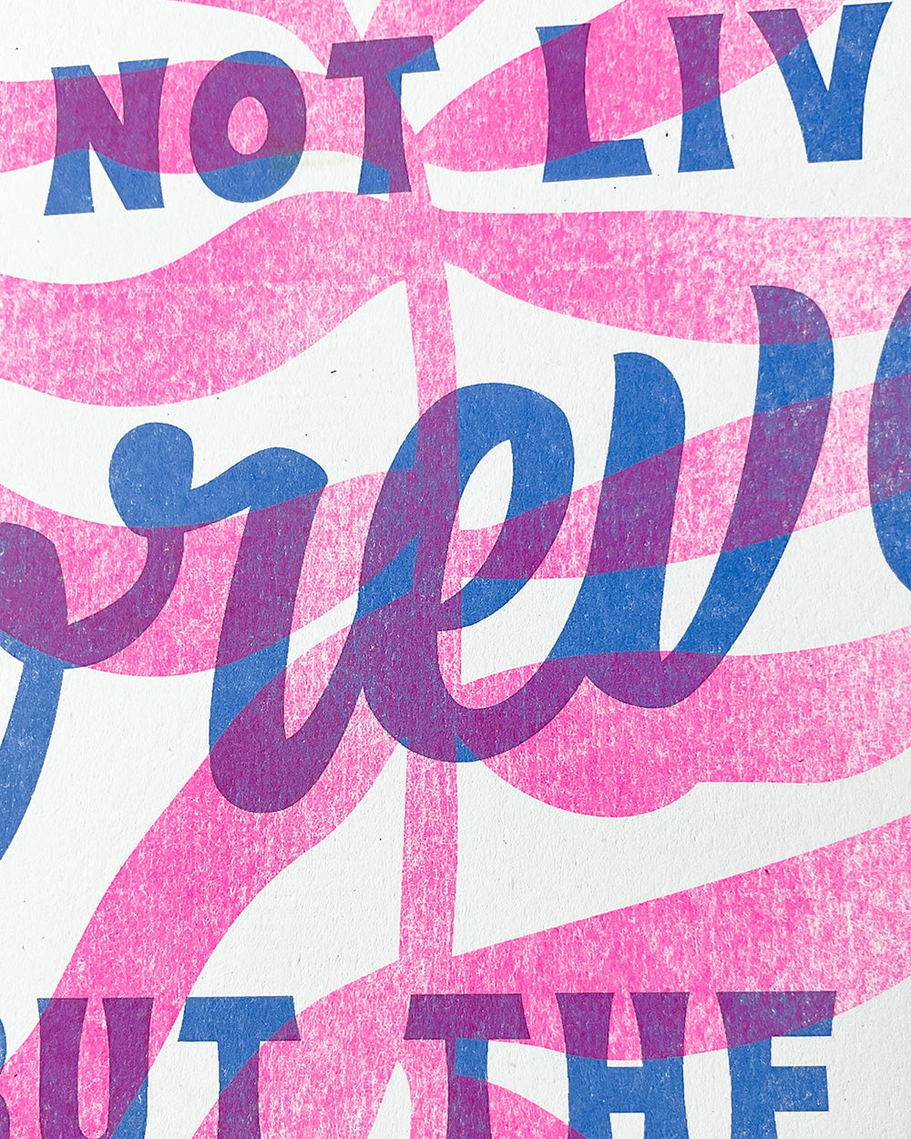 The Brave Do Not Live Forever Risograph Art Print (11" x 17")-Risotopia-Strange Ways
