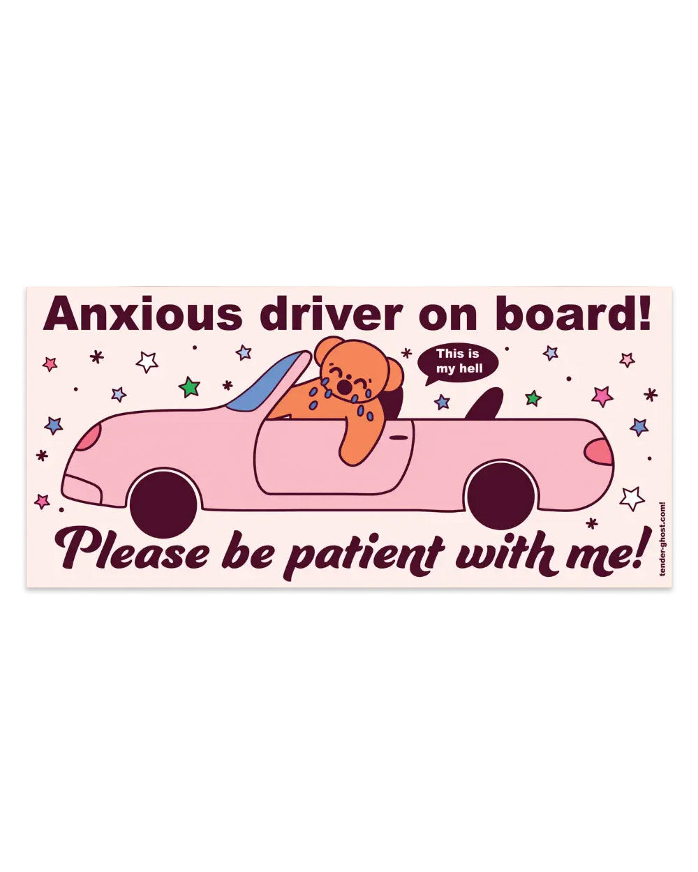 Anxious Driver Bumper Magnet-Tender Ghost-Strange Ways