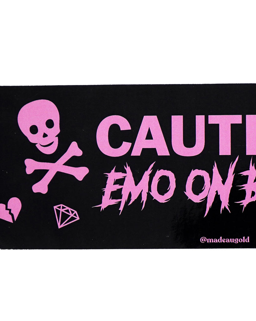 Emo On Board Bumper Sticker