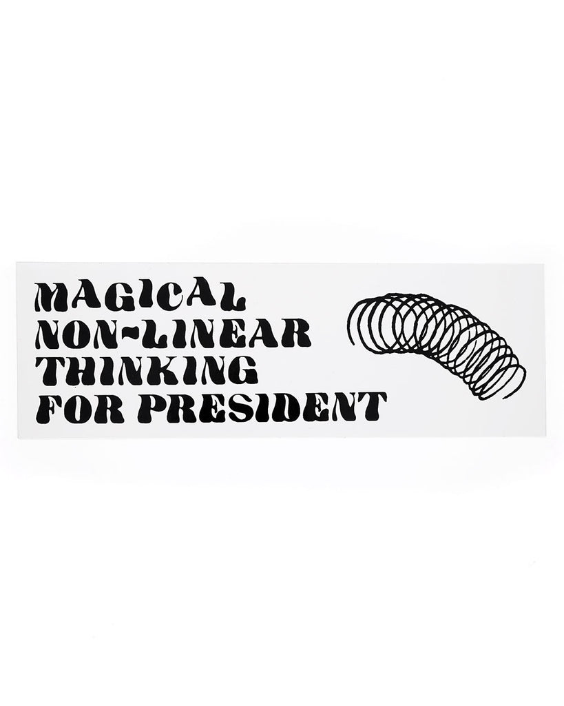 Magical Nonlinear Thinking Bumper Sticker-Nicole Lavelle-Strange Ways