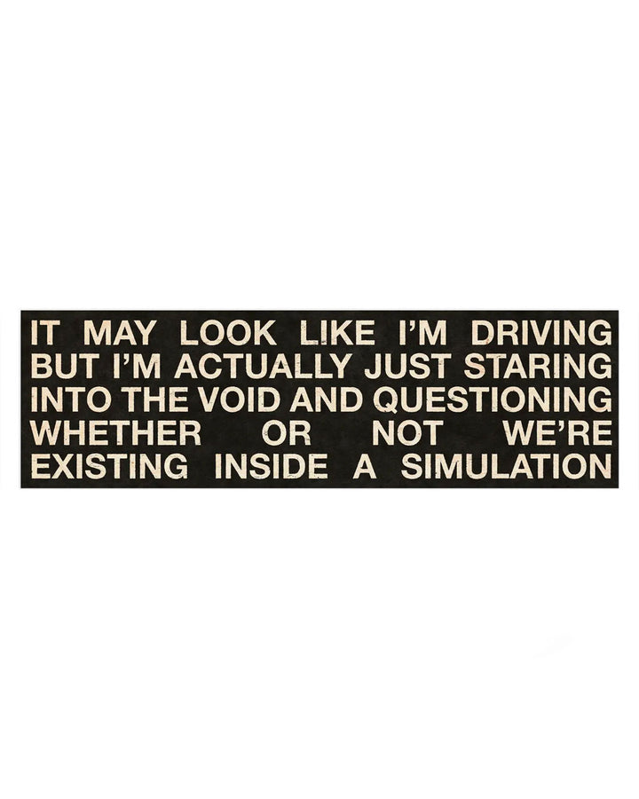 Staring Into The Void Bumper Sticker-SheeleyCo-Strange Ways