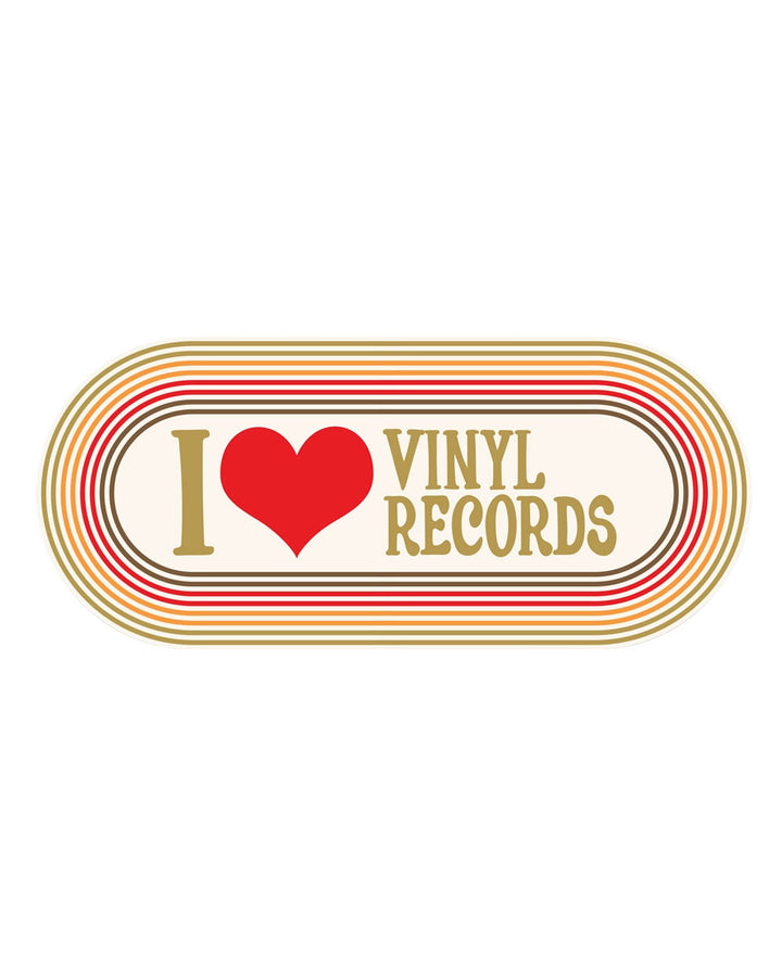 I Love Vinyl Records Bumper Sticker-Rock Scissor Paper-Strange Ways