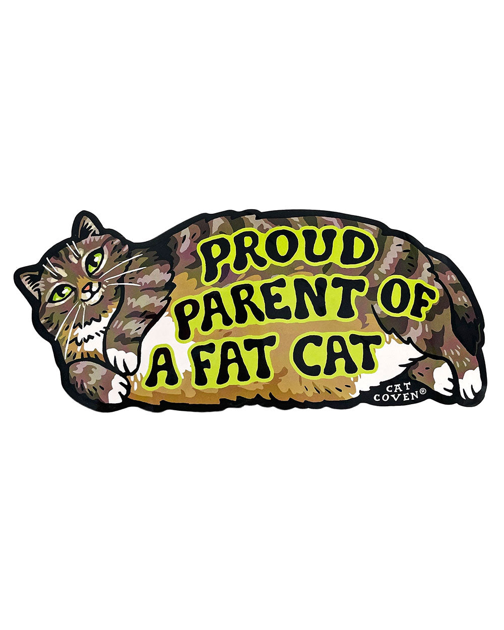Fat Cat Bumper Sticker-Cat Coven-Strange Ways