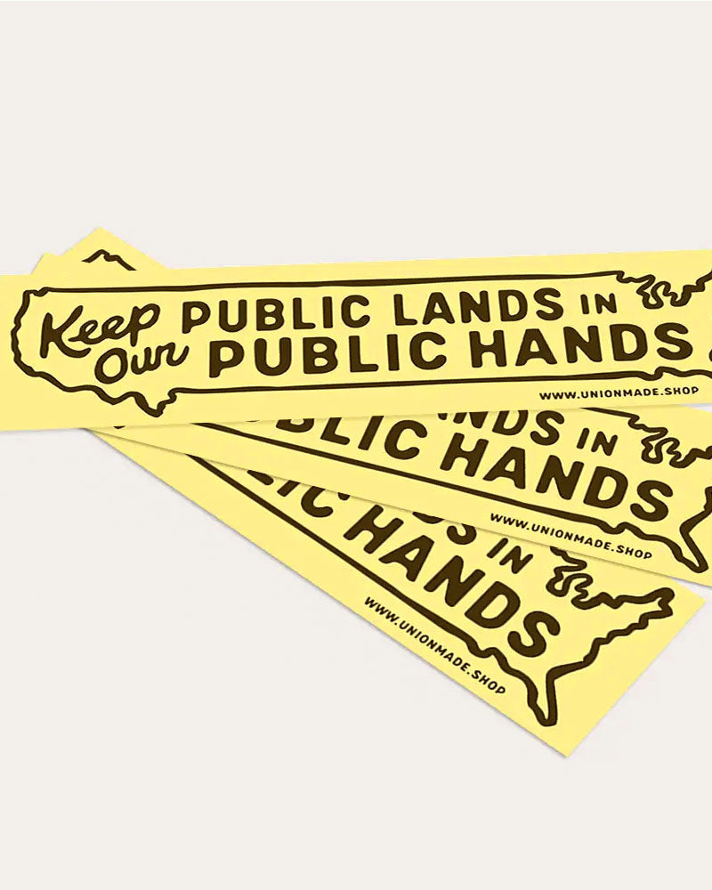 Keep Our Public Lands In Public Hands Bumper Sticker-Union Made-Strange Ways