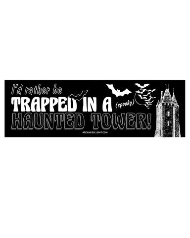 Haunted Tower Bumper Sticker
