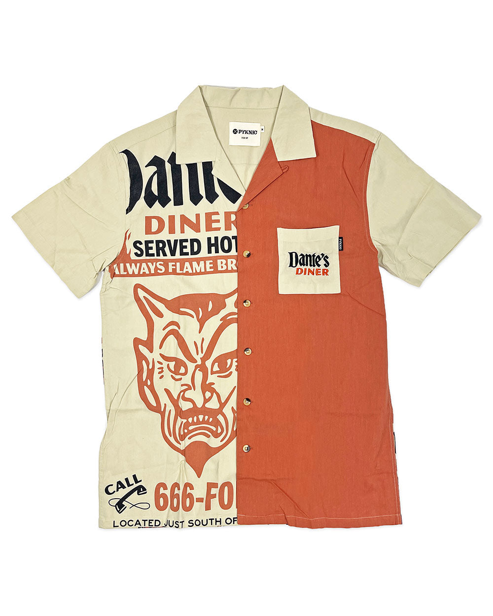 Dante's Diner Unisex Button-Up Shirt-Pyknic-Strange Ways
