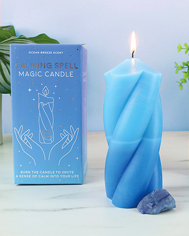 Calming Spell Crystal Reveal Candle