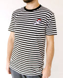 Ghost Devil Embroidered Unisex Striped Shirt-Cousins Collective-Strange Ways