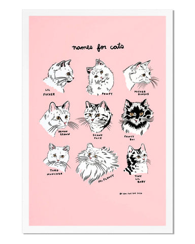 Names For Cats Art Print (12" x 18")