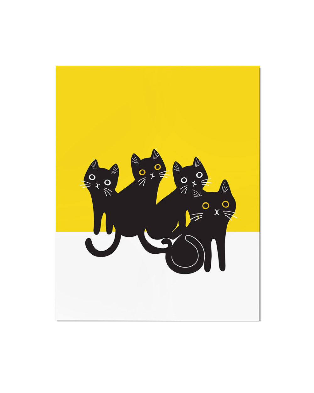 Moonlight Meow Art Print (8" x 10")-ILootPaperie-Strange Ways