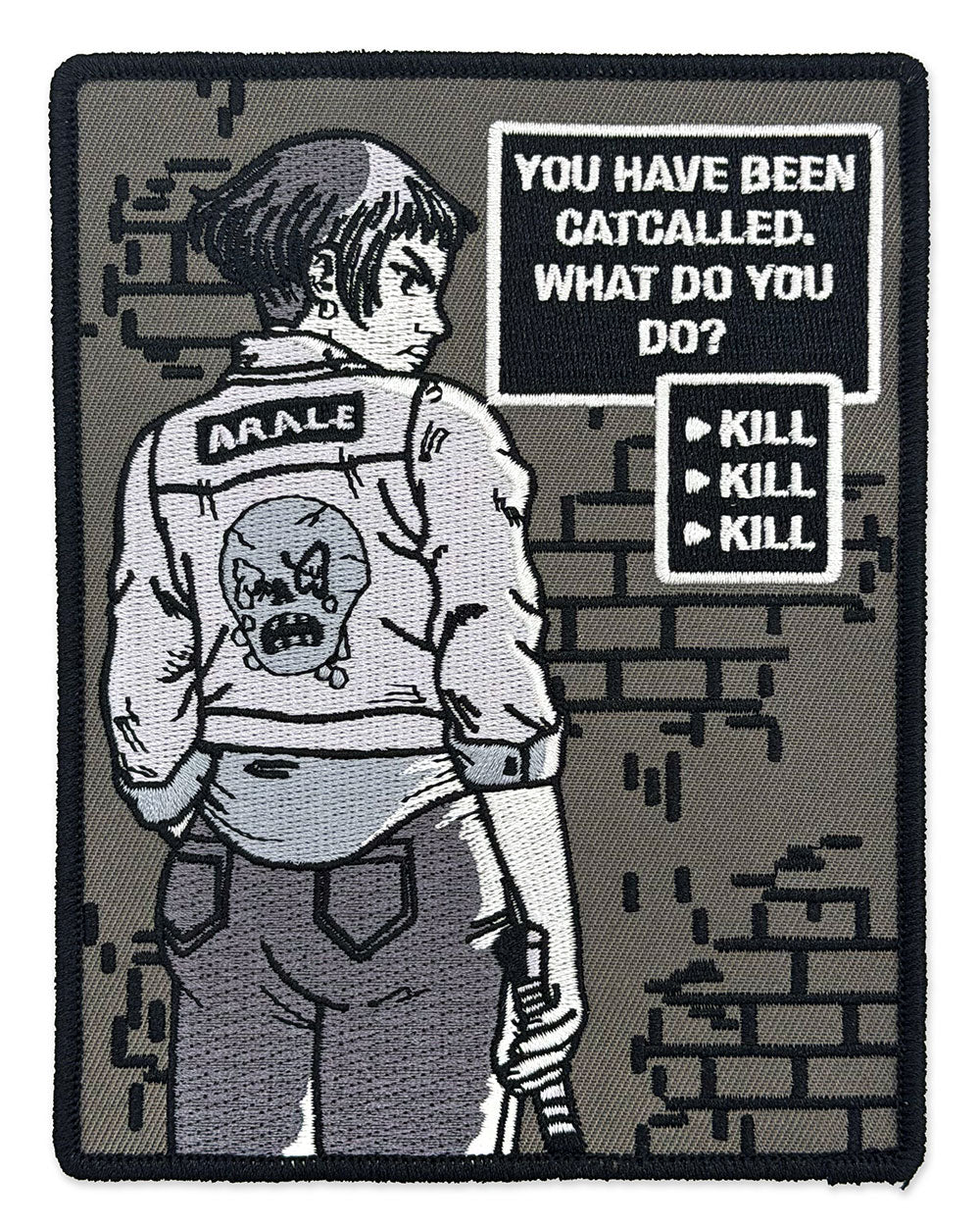 You Have Been Catcalled, What Do You Do? Large Patch-Silver Sprocket-Strange Ways