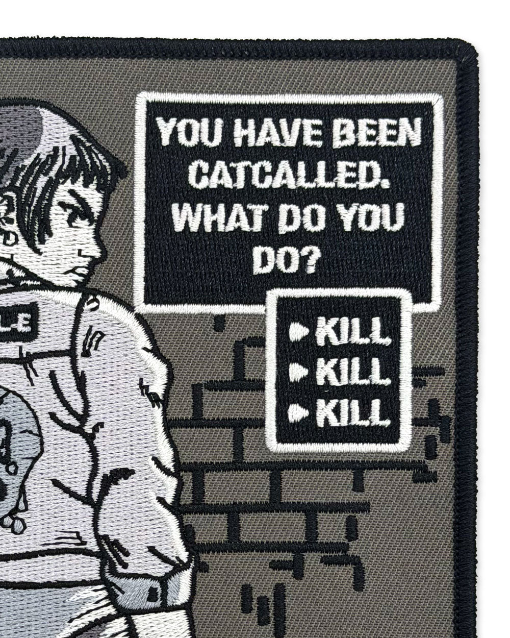 You Have Been Catcalled, What Do You Do? Large Patch-Silver Sprocket-Strange Ways