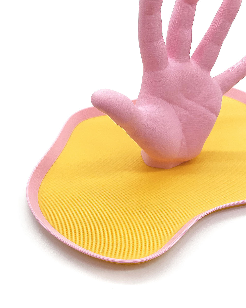 The Hand Catchall Tray - Pink/Yellow-Object Lover-Strange Ways