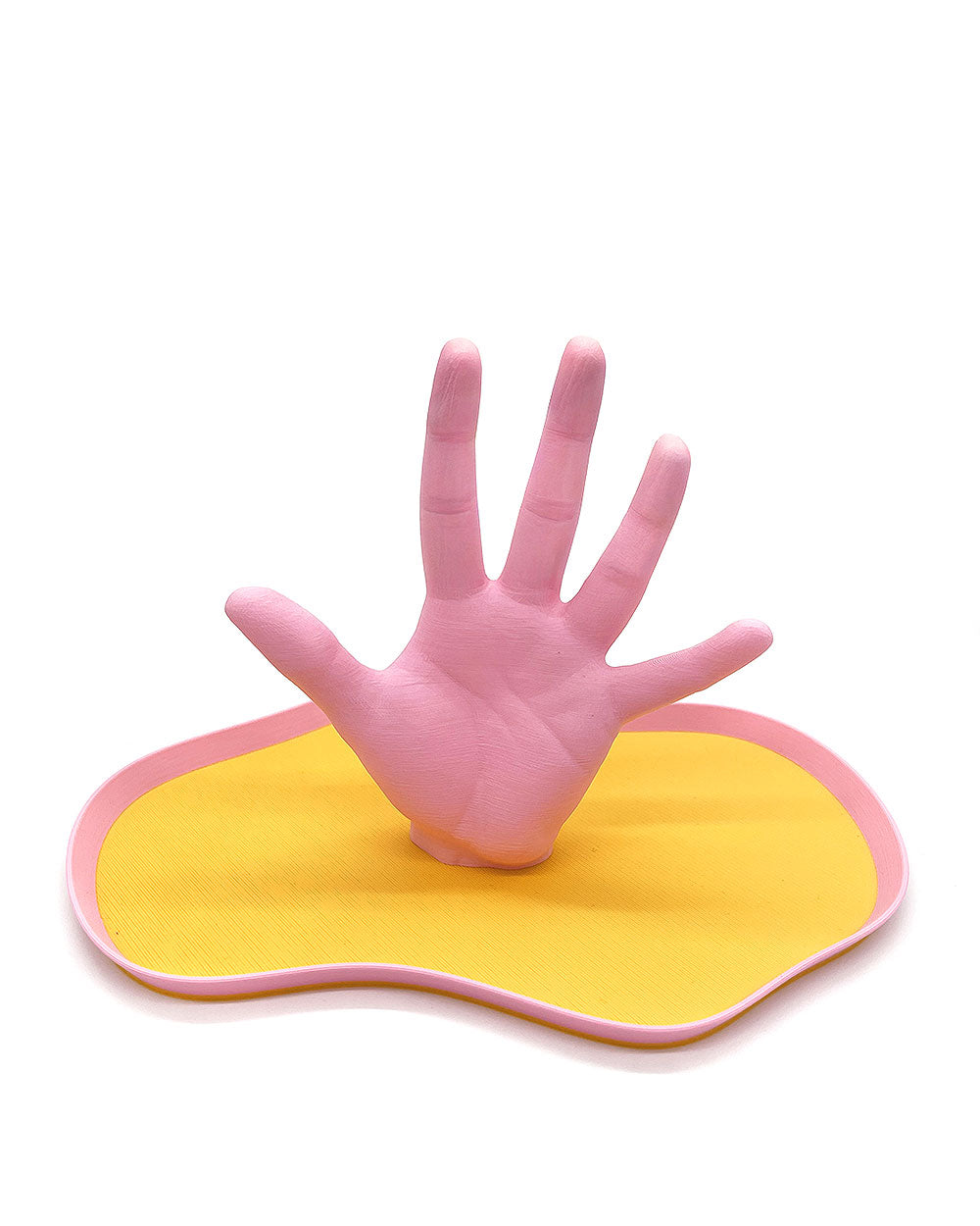 The Hand Catchall Tray - Pink/Yellow-Object Lover-Strange Ways