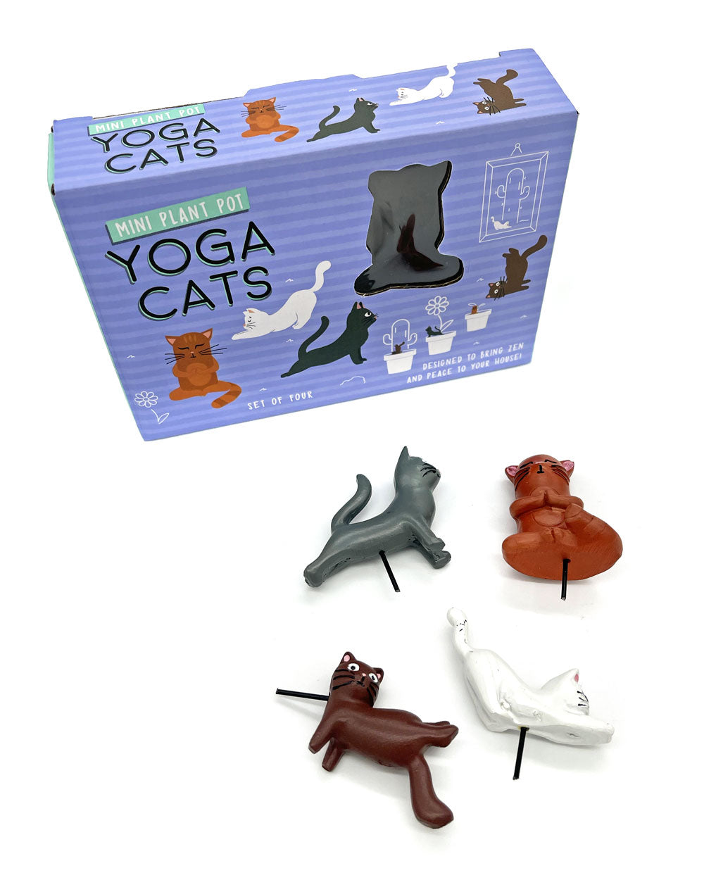 yoga plant pot Plant Pot Yoga Cat Markers
