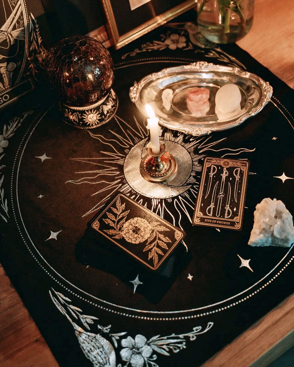 Celestial Altar Cloth / Bandana - Black